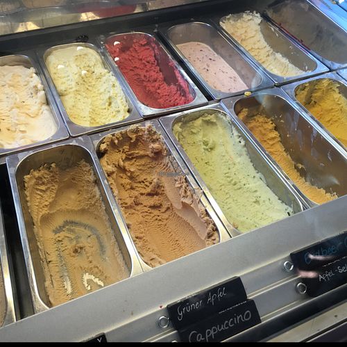 ice cream & ice 'cream' at Kontor Eismanufaktur in Greifswald