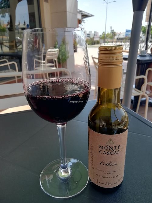 Lovely wine at Alfarroba Cafe in Albufeira
