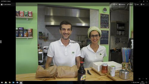 The sweet staff at Alfarroba Cafe in Albufeira