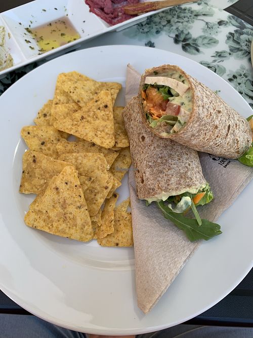 Wrap at Alfarroba Cafe in Albufeira