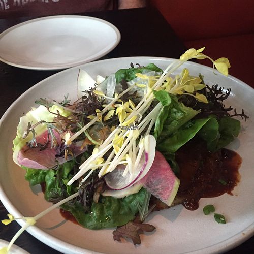 cabbage pancake at Erven in Santa Monica