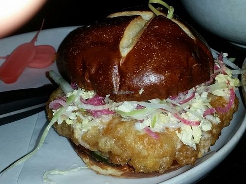 fried tofu sandwich at Erven in Santa Monica
