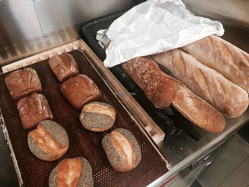 Baked-off bread ❤️ at Bahlsam Living and Cafe in Ahus