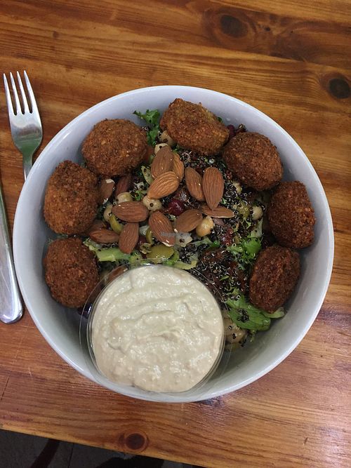 Falafel sallad at Green Smile in Stockholm