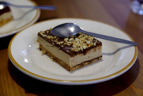 Vegan chocolate cake at La Face B in Lille