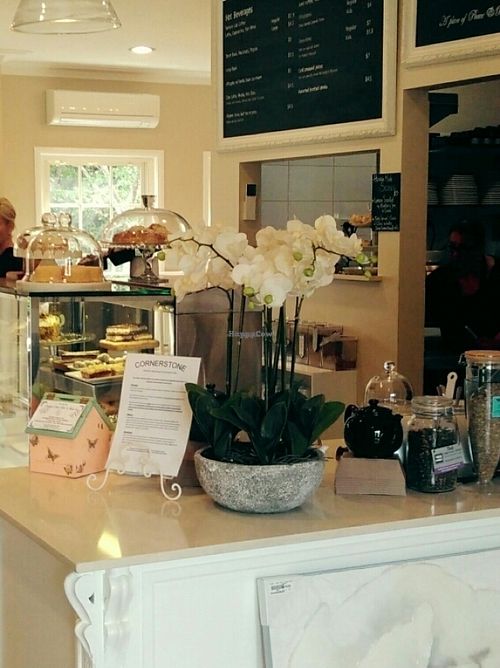 counter at Cornerstone Courtyard Cafe in Erina