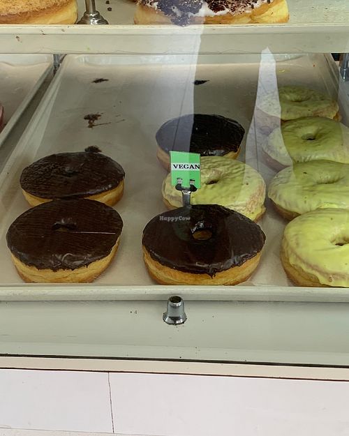 Vegan chocolate and lemon donuts at The Crumb in Yucaipa