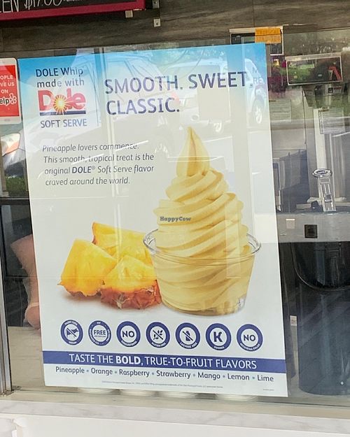 Dole whip sign at The Crumb in Yucaipa