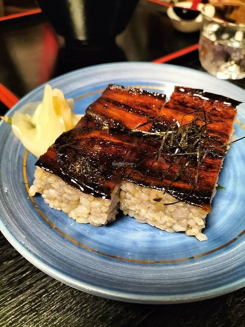 Eggplant Sushi  at Vegan Ramen Towzen in Kyoto