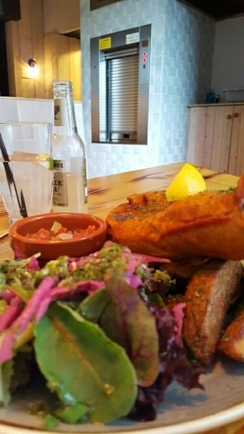 fish and chips  at Daylight Robbery in Edinburgh