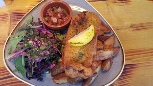 fish and chips  at Daylight Robbery in Edinburgh