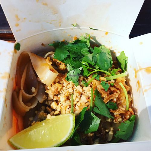 vegan pad thai with tofu at Wok on Fire in Ludwigsburg