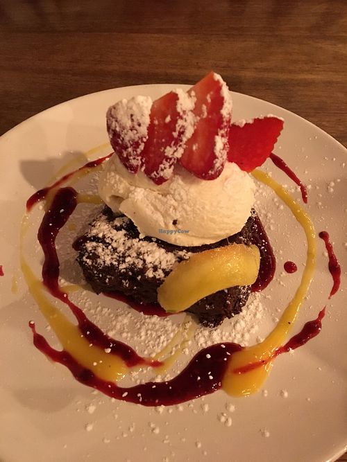 The best chocolate brownie you'll ever eat!!! at Fusca  in Warwick