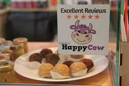 sticker Happy Cow at Vegi Street in Kyiv