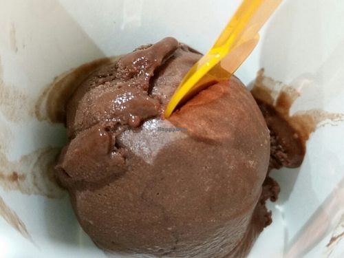 1 scoop 3 zloty. vegan chocolate at Slodki Wentzl - Galeria Krakowska in Krakow