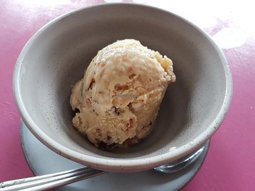 Peanut butter vegam ice-cream at Yoga House & Spa in Koh Samui