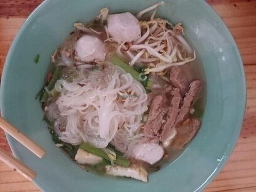 noodle soup at Vegetarian Food For Health in Nong Khai