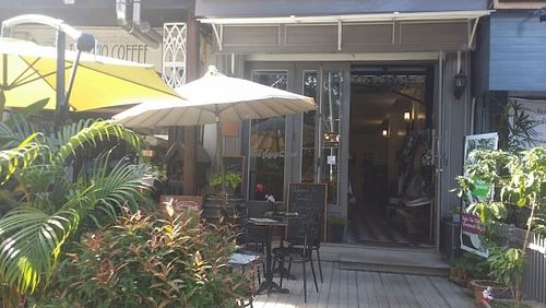 front garden area at Coco & Co in Vientiane