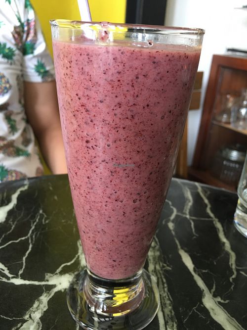 Blueberry / Avocado Smoothie  at Coco & Co in Vientiane