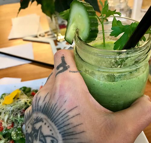 green smoothie at Up Fresh Energy in Wurzburg