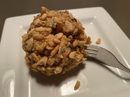 Goo ball (peanut butter rice cereal treat) at Double Wide Grill in Irwin