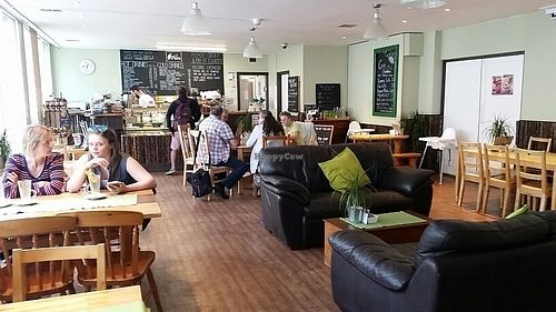 inside at Caffi Pura in Tenby