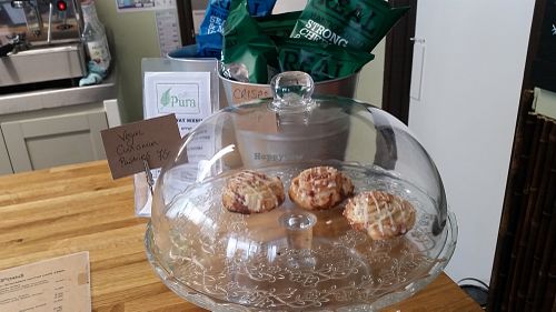 Sweet pastry at Caffi Pura in Tenby