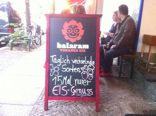 signage at Balaram Eis in Berlin