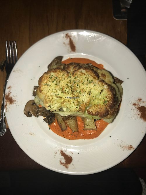 Cauliflower steak with potatoes and mushrooms  at Germano's Piattini in Baltimore