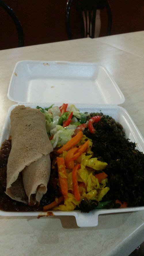 Self serve $10 takeaway available if food left over on vegan buffet nights at Injera House  in Mirrabooka