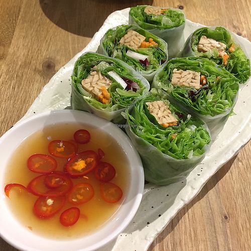 tempeh rolls  at Flourish 元禾食堂 - Yuán Hé ShíTáng in Taipei