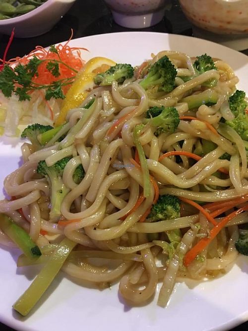 vegetable udon at Mizu Sushi and Grill in Zanesville