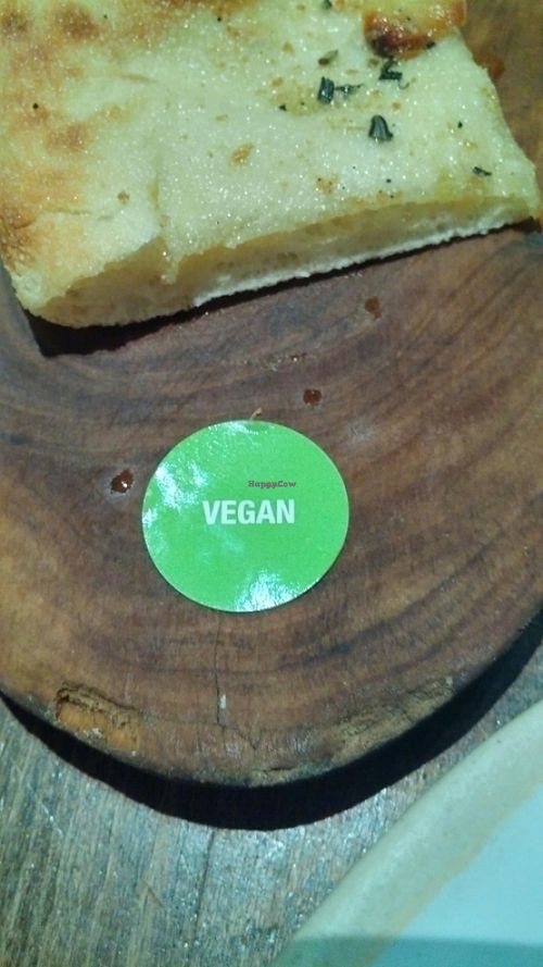 vegan label for vegan items at Zizzi - Aberdeen in Aberdeen