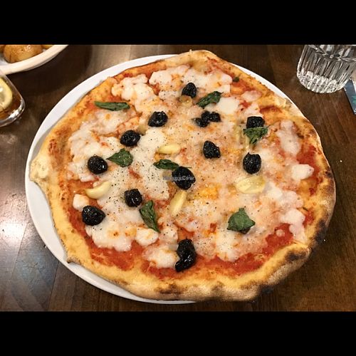 vegan pizza :) at Zizzi - Clifton Village in Bristol