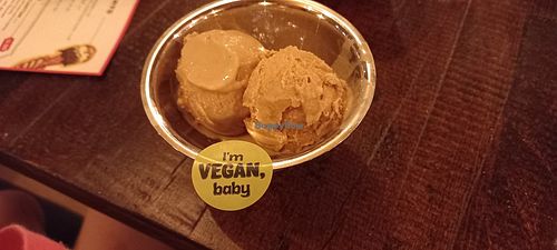 Salted caramel ice-cream at Zizzi in Bromley