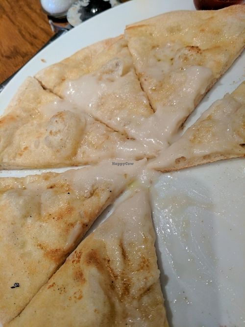 Vegan garlic bread. Ask for vegan cheese on top as it can be a bit dry without it. So yummy!  at Zizzi in Canterbury