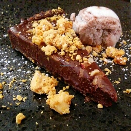 Sticky chocolate and praline torte at Zizzi in Cheltenham