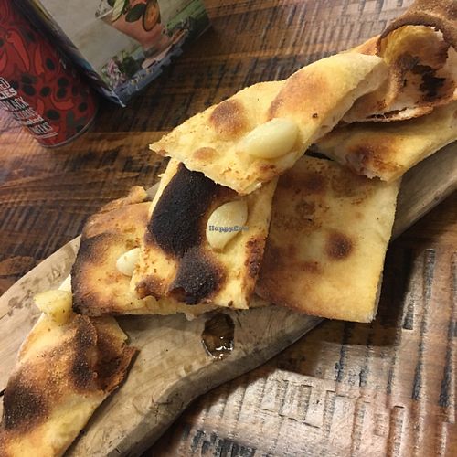 vegan garlic bread  at Zizzi - The Light in Leeds