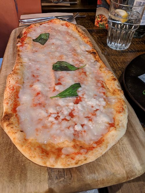 Vegan rustica Margherita  at Zizzi - Paddington Central in London