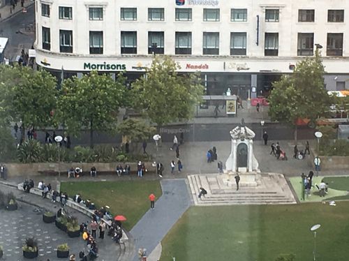 as seen from the Mercure hotel  at Zizzi - Piccadilly Gardens in Manchester