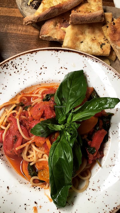 vegan pasta  at Zizzi in Market Harborough