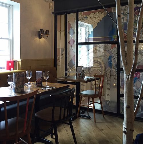 inside at Zizzi in Durham