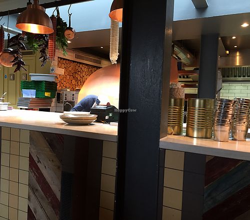 open kitchen at Zizzi in Durham