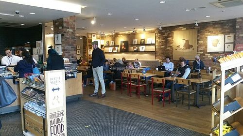 The seating area. at Pret A Manger - Wimbledon in South West London