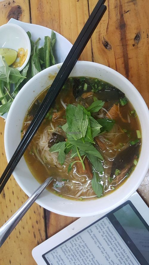 Thursdays soup / beef stew with vermicelli (bo kho) at A Di Da Phat in Ho Chi Minh City