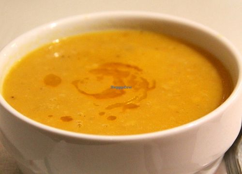 Lentil soup (dhal soup).  at Indian Palace in Sintra