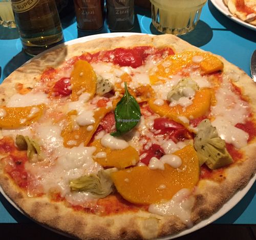 Vegan pizza at Zizzi in Nottingham