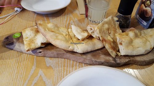 vegan garlic bread at Zizzi in Watford