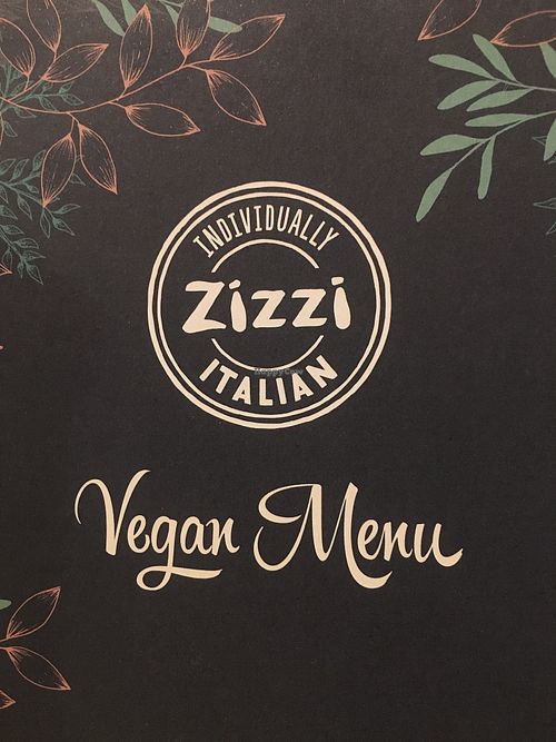 Vegan menu at Zizzi in Watford