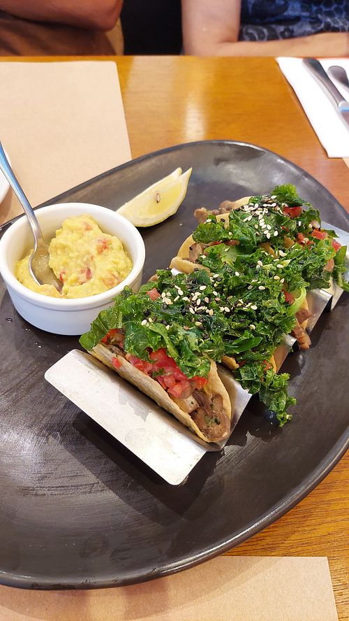 Mushroom tacos at America - Paulista in Sao Paulo